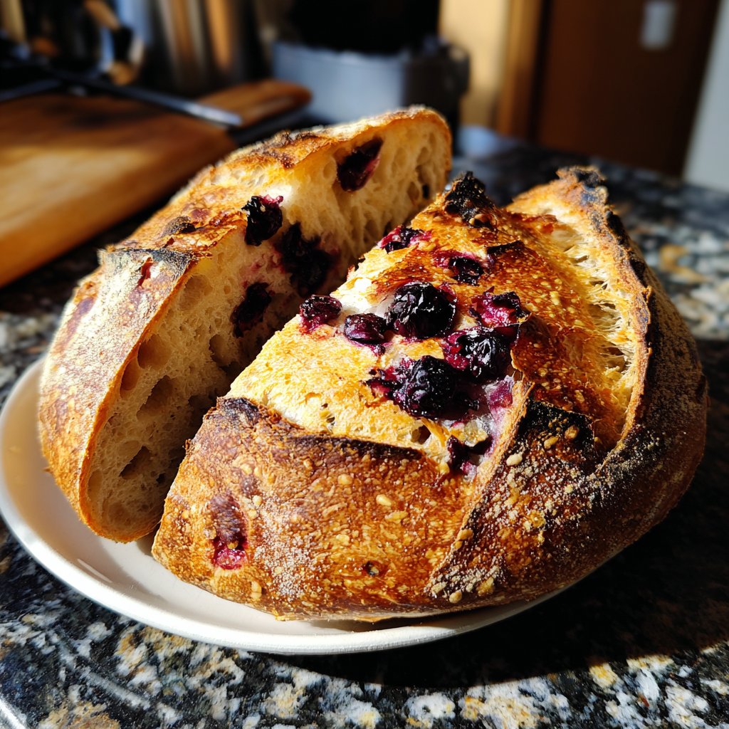 Lemon Blueberry Sourdough Bread Spring Recipe
