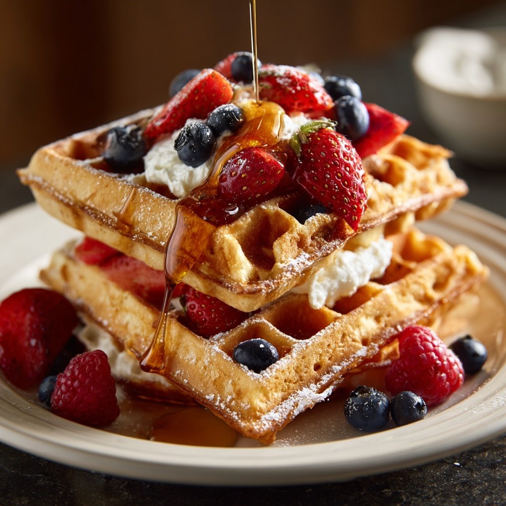 Greek Yogurt Waffles