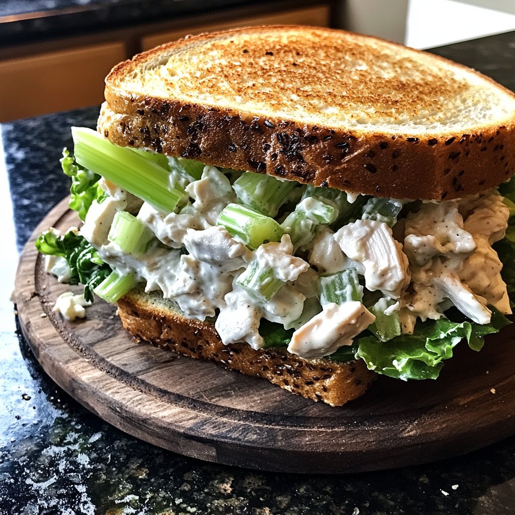 Quick Chicken Salad Sandwich Lunch