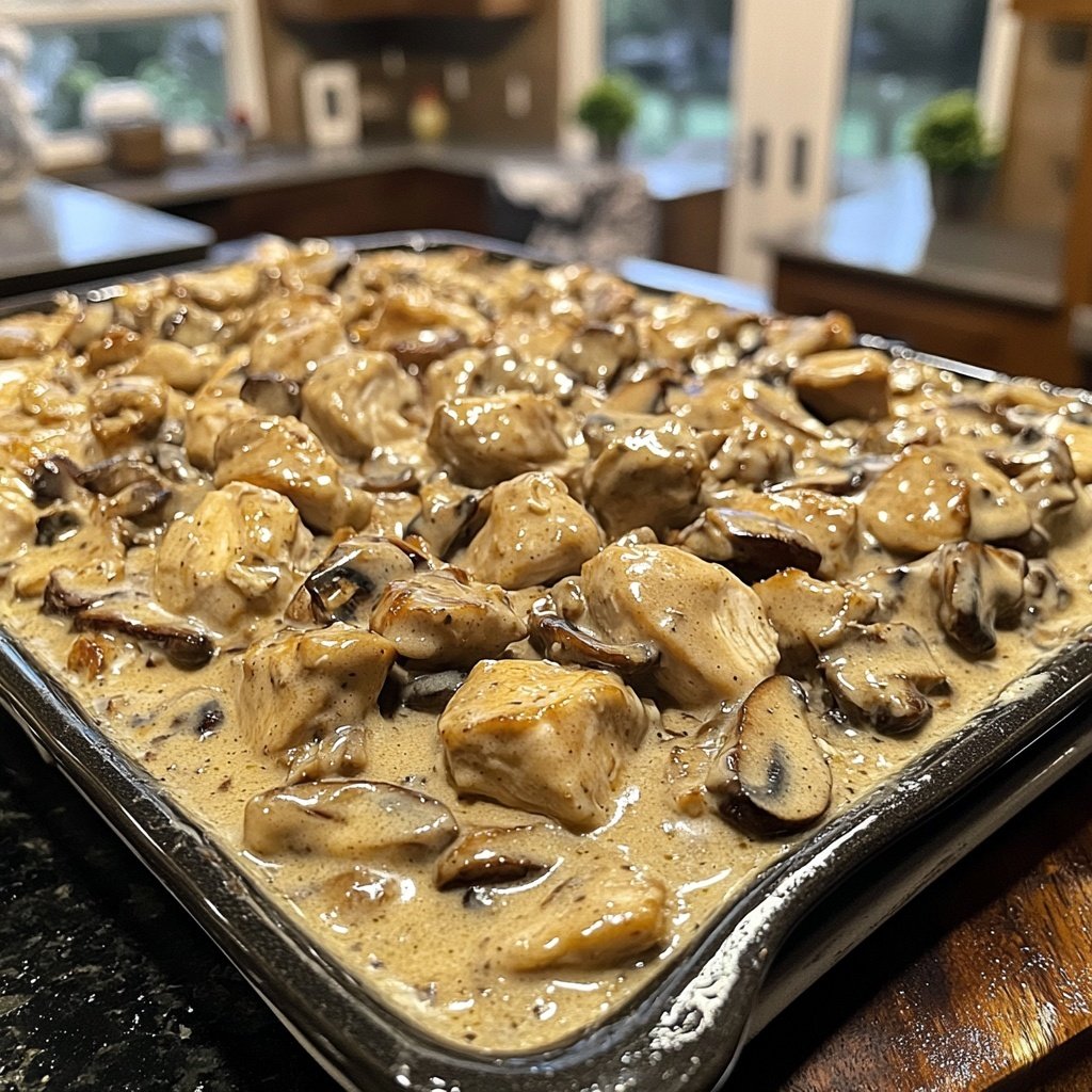 Creamy French Style Chicken Casserole a la Normande