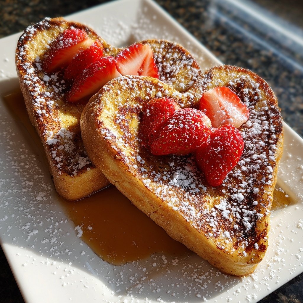 Valentines Breakfast Cinnamon French Toast