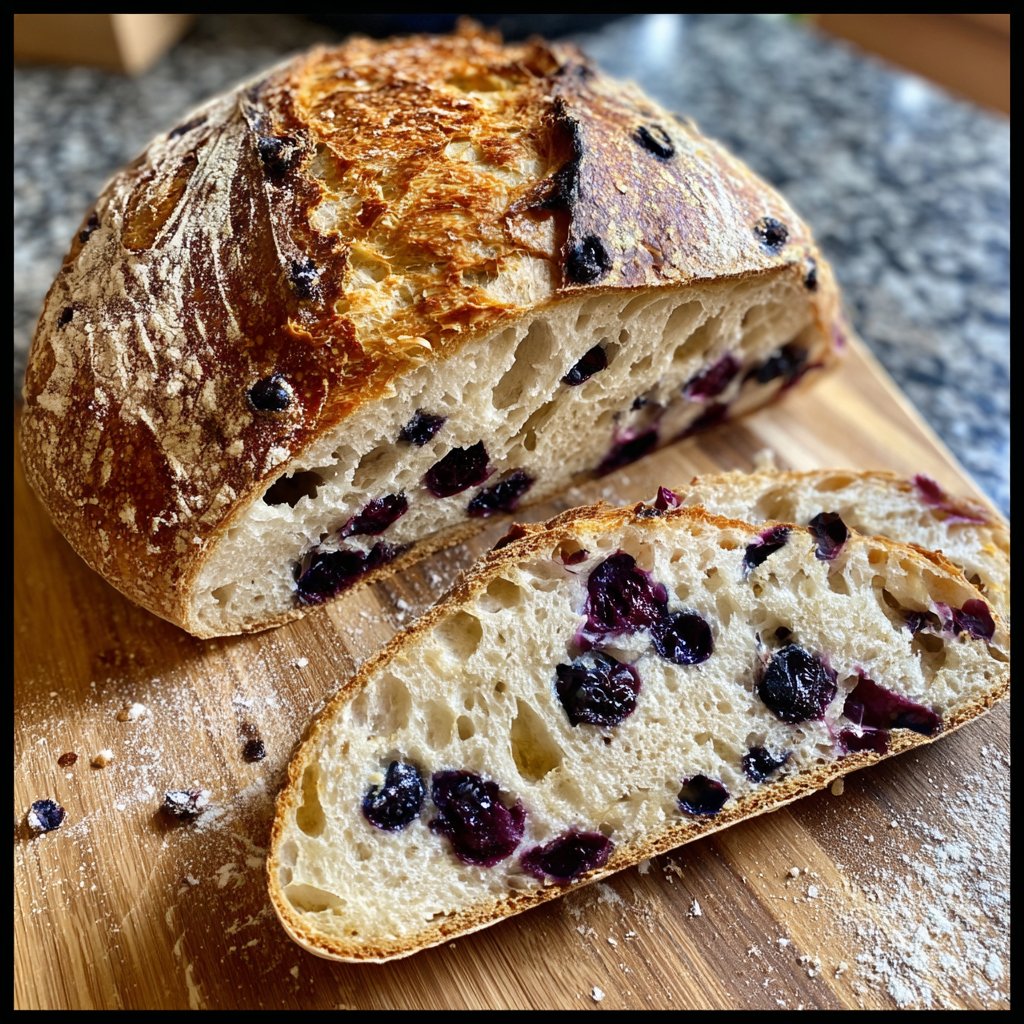 Lemon Blueberry Sourdough Bread Easy Method