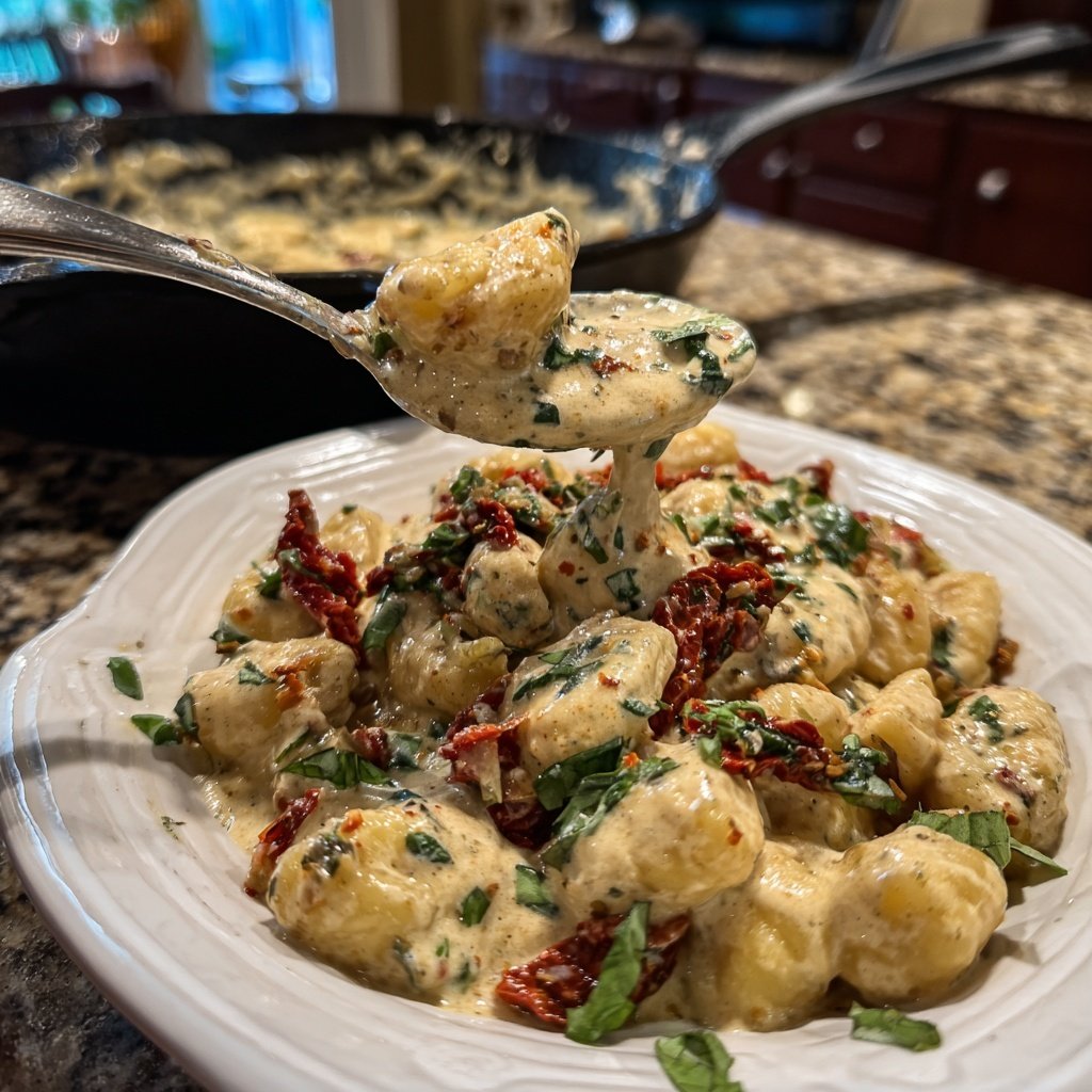 Romantic Creamy Tuscan Gnocchi