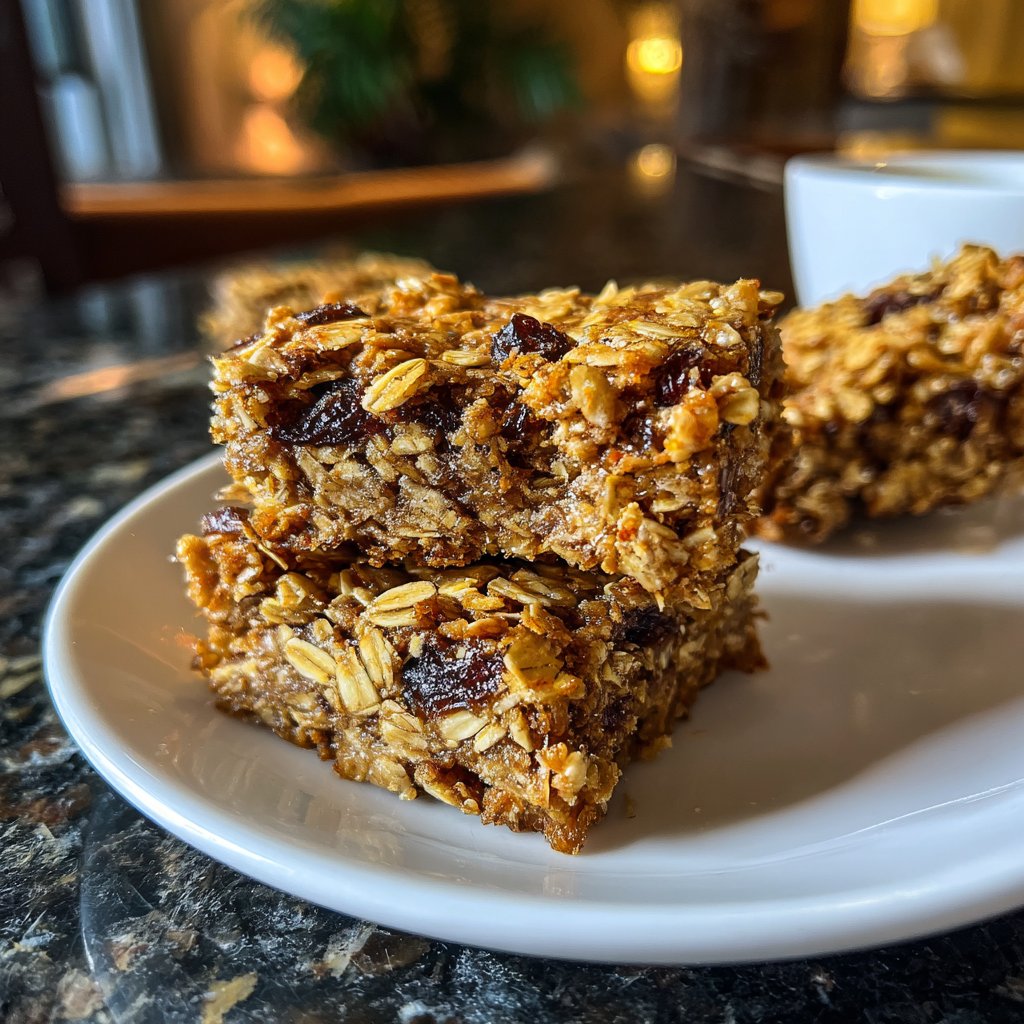 Banana Oat Breakfast Squares