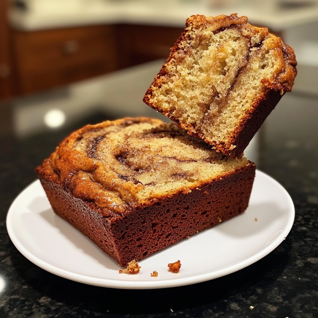 Homemade Cinnamon Swirl Banana Bread – Perfect for Brunch!