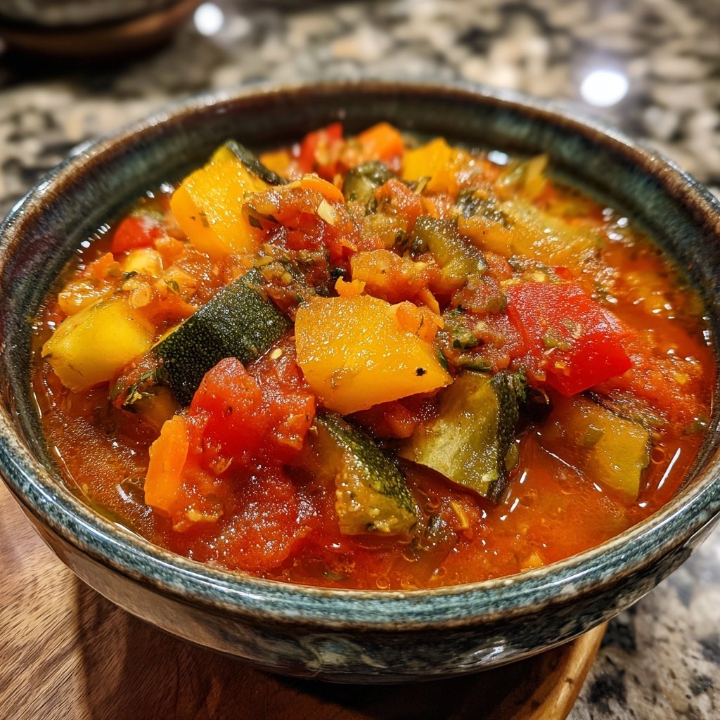 Healthy Crockpot Italian Vegetable Stew