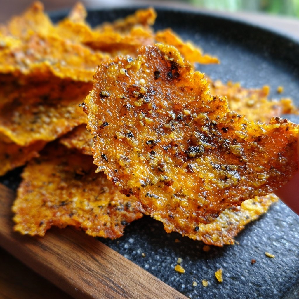 Crispy Eggplant Garlic Chips