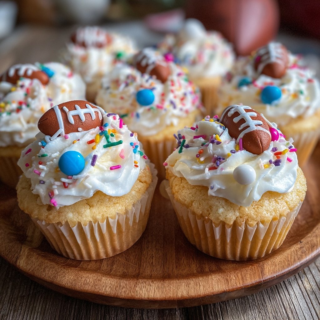 Super Bowl Desserts Mini Cupcake Platter