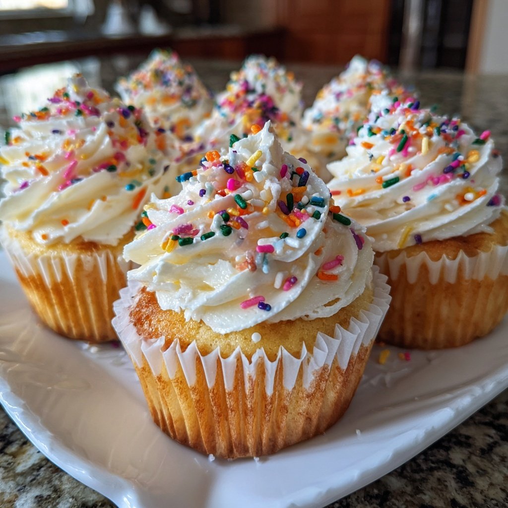 Vanilla Cream Filled Cupcakes