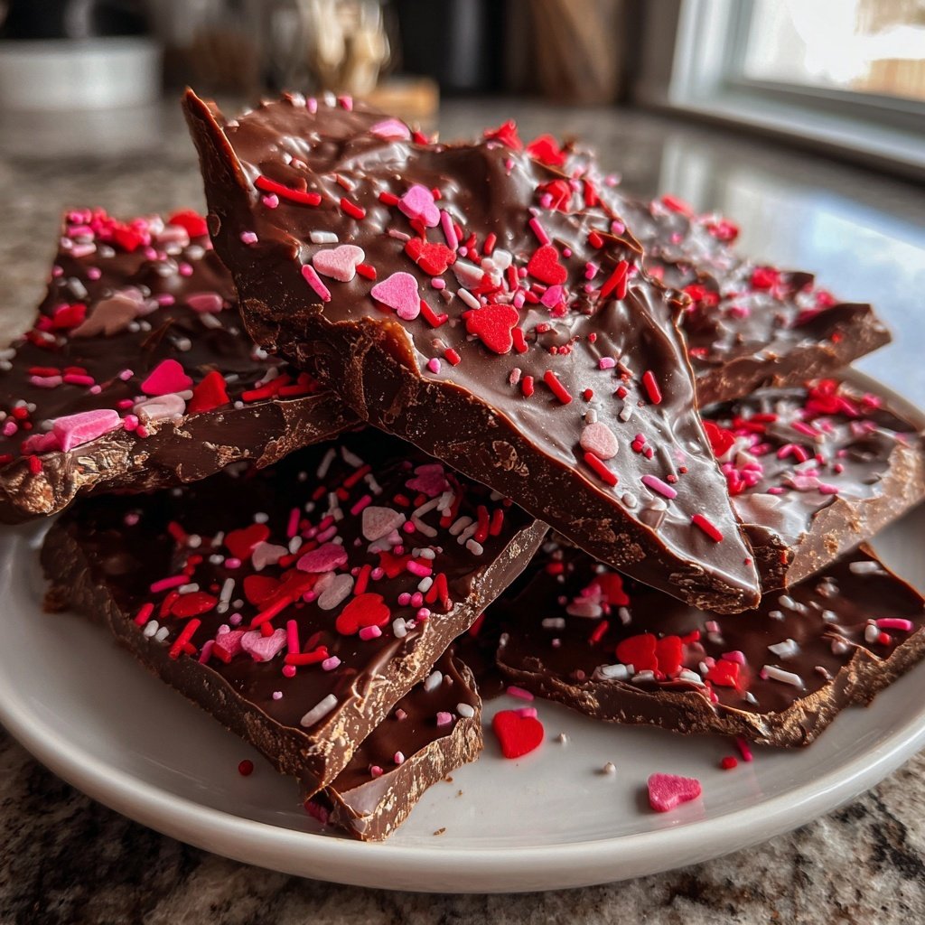 Valentines Treats Chocolate Bark