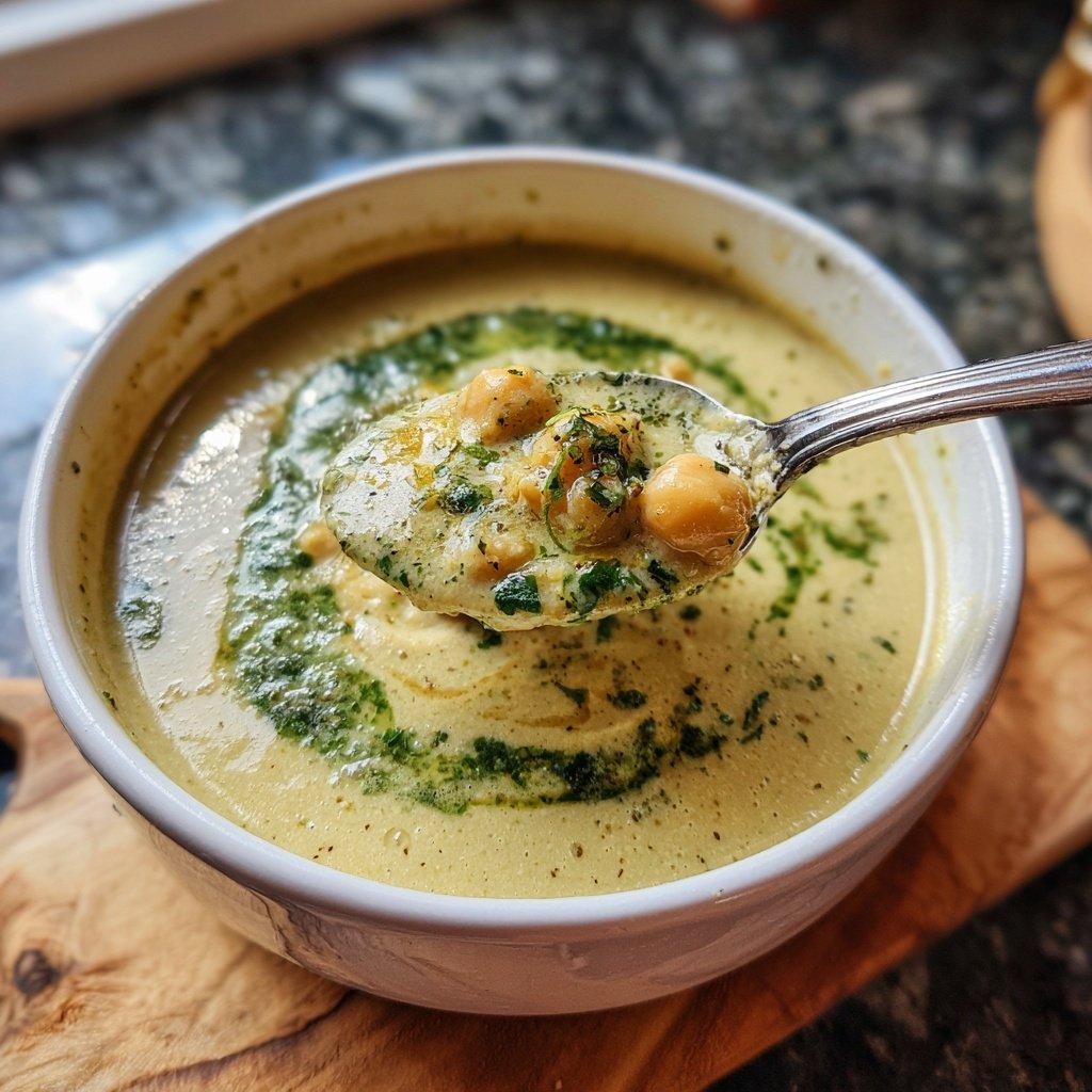 Creamy Lemon Chickpea Soup