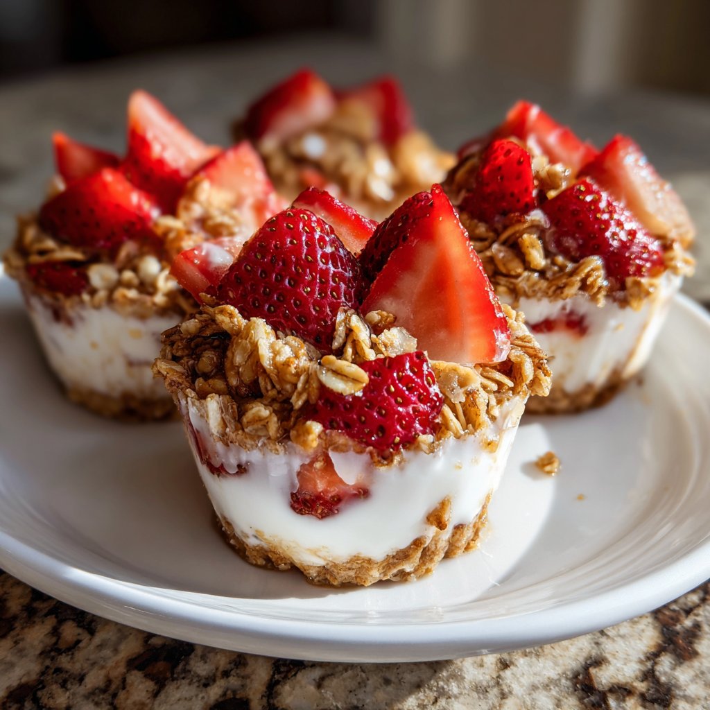 Strawberry Yogurt Breakfast Cups