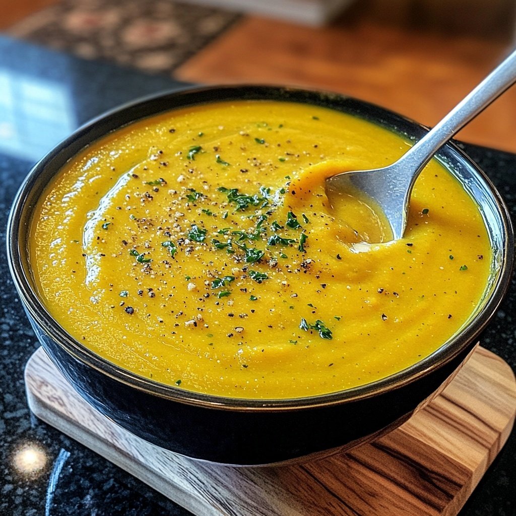 Squash Soup Smooth Texture
