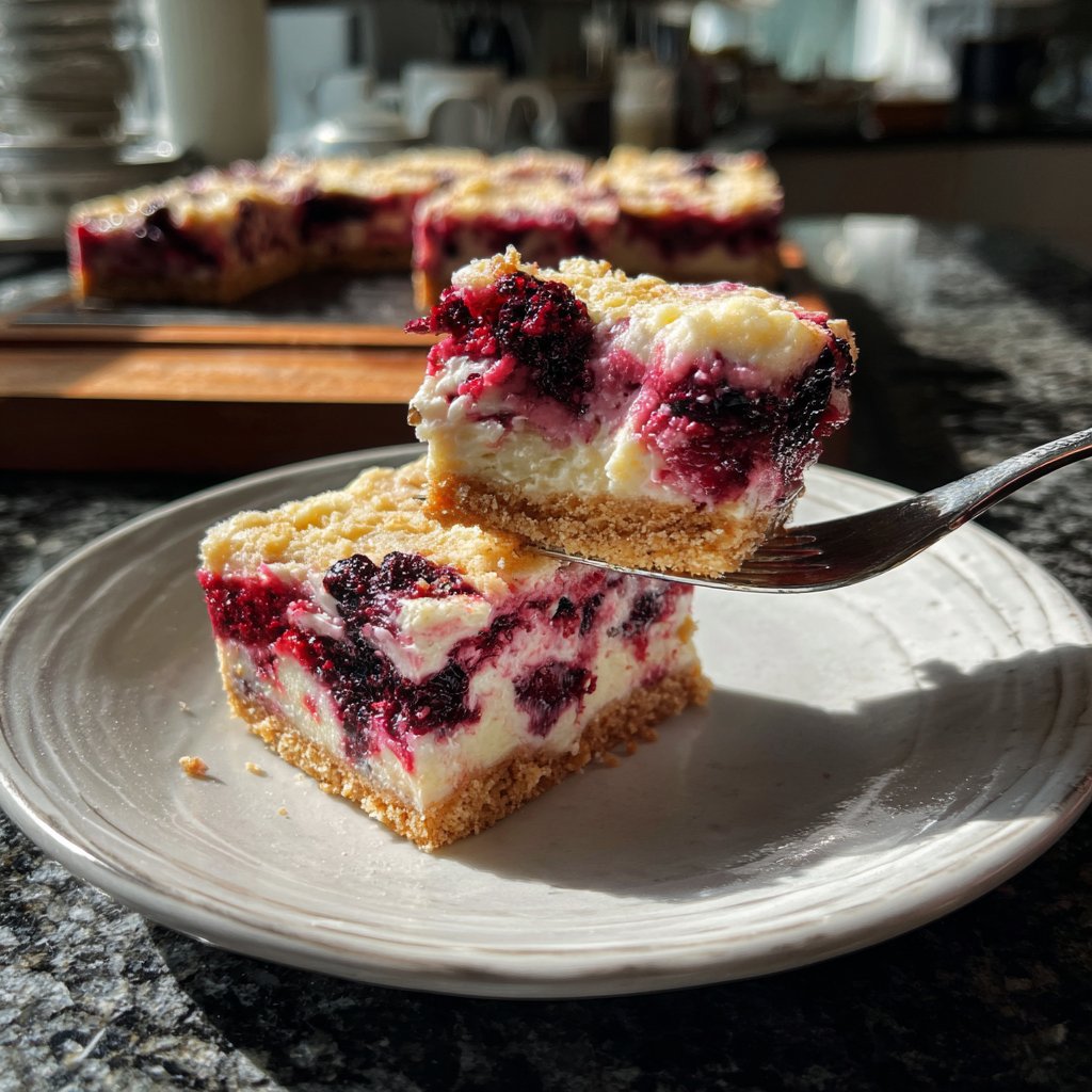 Vanilla Berry Yogurt Squares