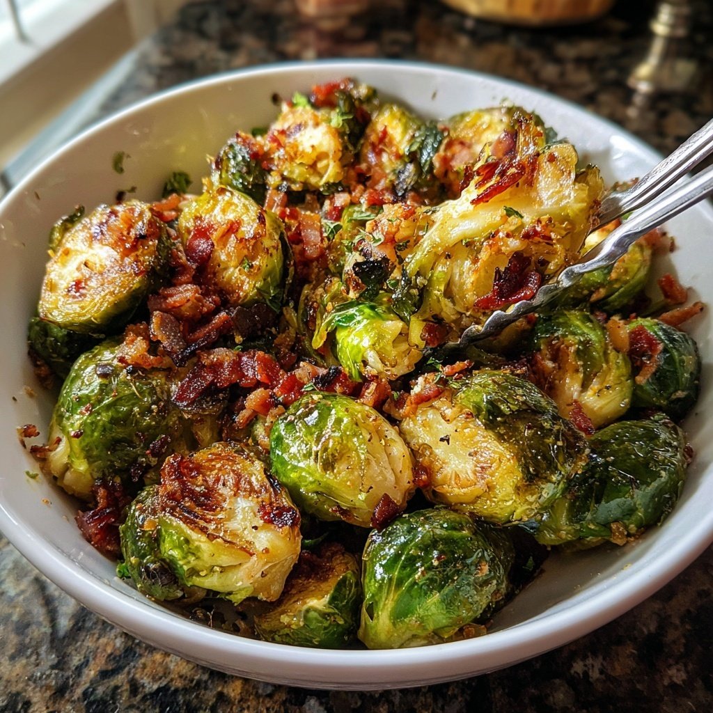 Roasted Brussels Sprouts With Bacon