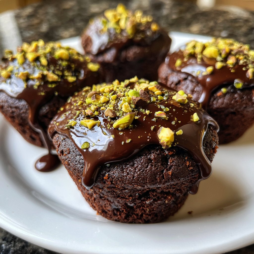 Chocolate Pistachio Cupcakes