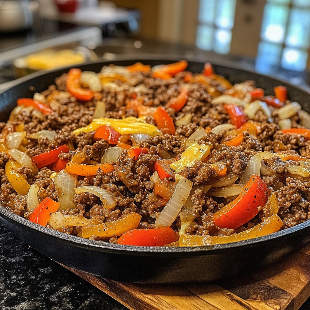 Ground Beef Skillet Rustic