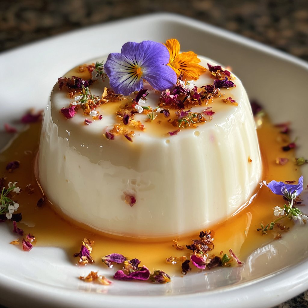 Rosewater Panna Cotta