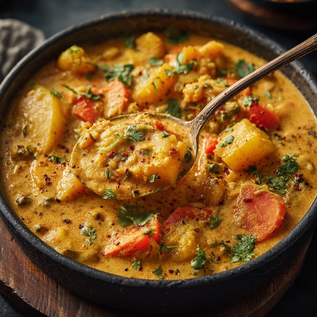 Healthy Crockpot Vegetable Korma