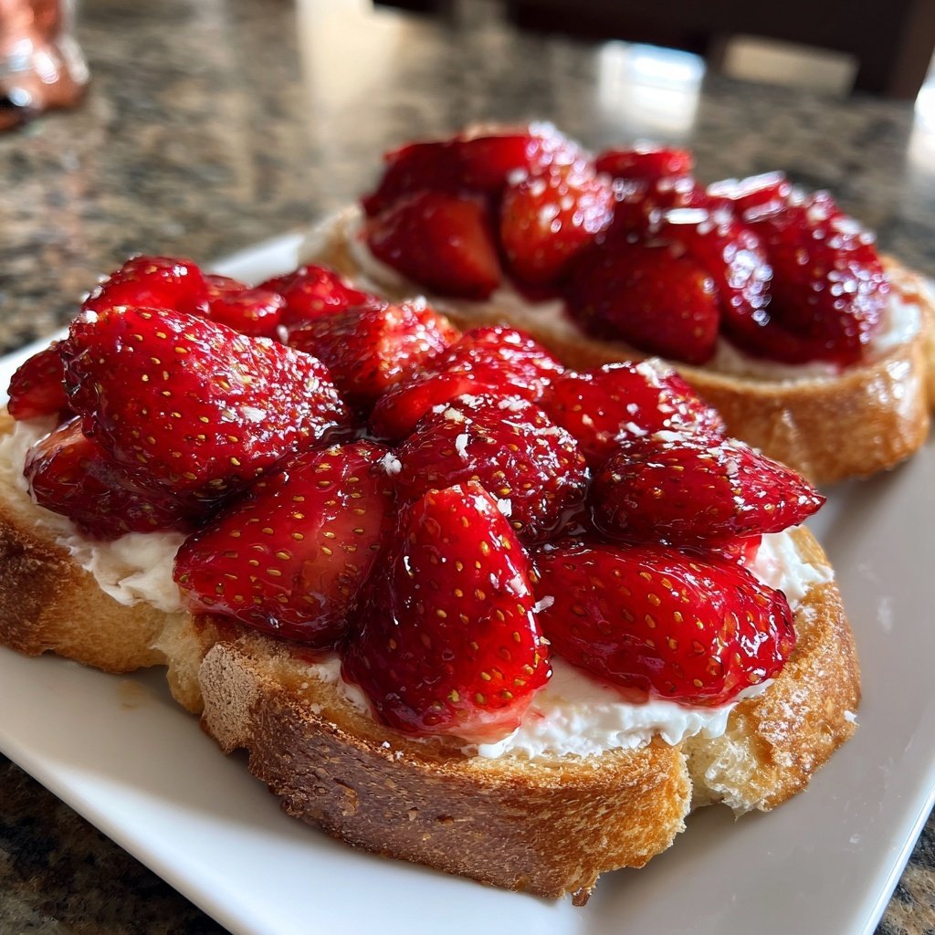 Strawberry Cream Cheese Breakfast Toast